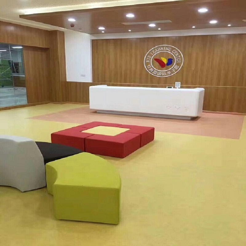 麻豆毛片免费塑胶地板案例欣赏|红黄蓝幼儿园